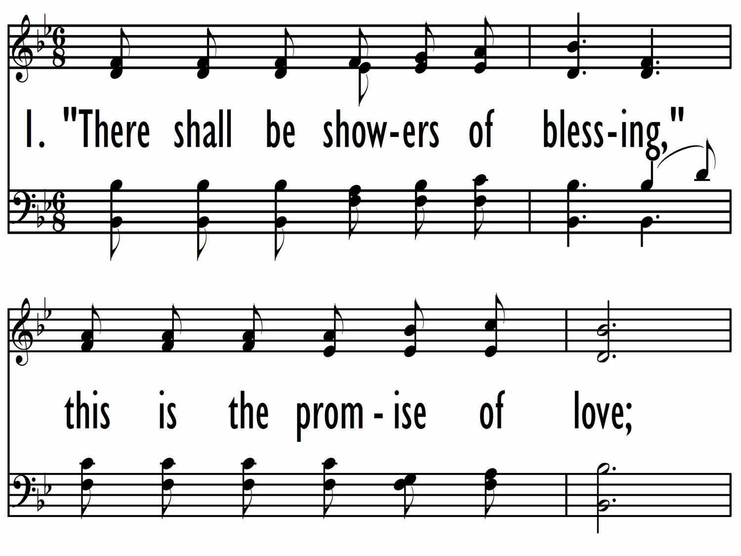 [There shall be showers of blessing]